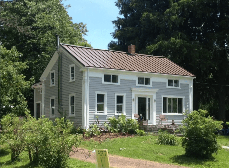 Granja restaurada de 1850 en Winding Country Lane, condado de Delaware
