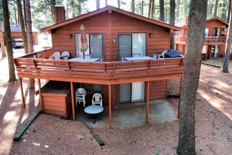 Cabaña privada de 3 habitaciones en el lago Delton